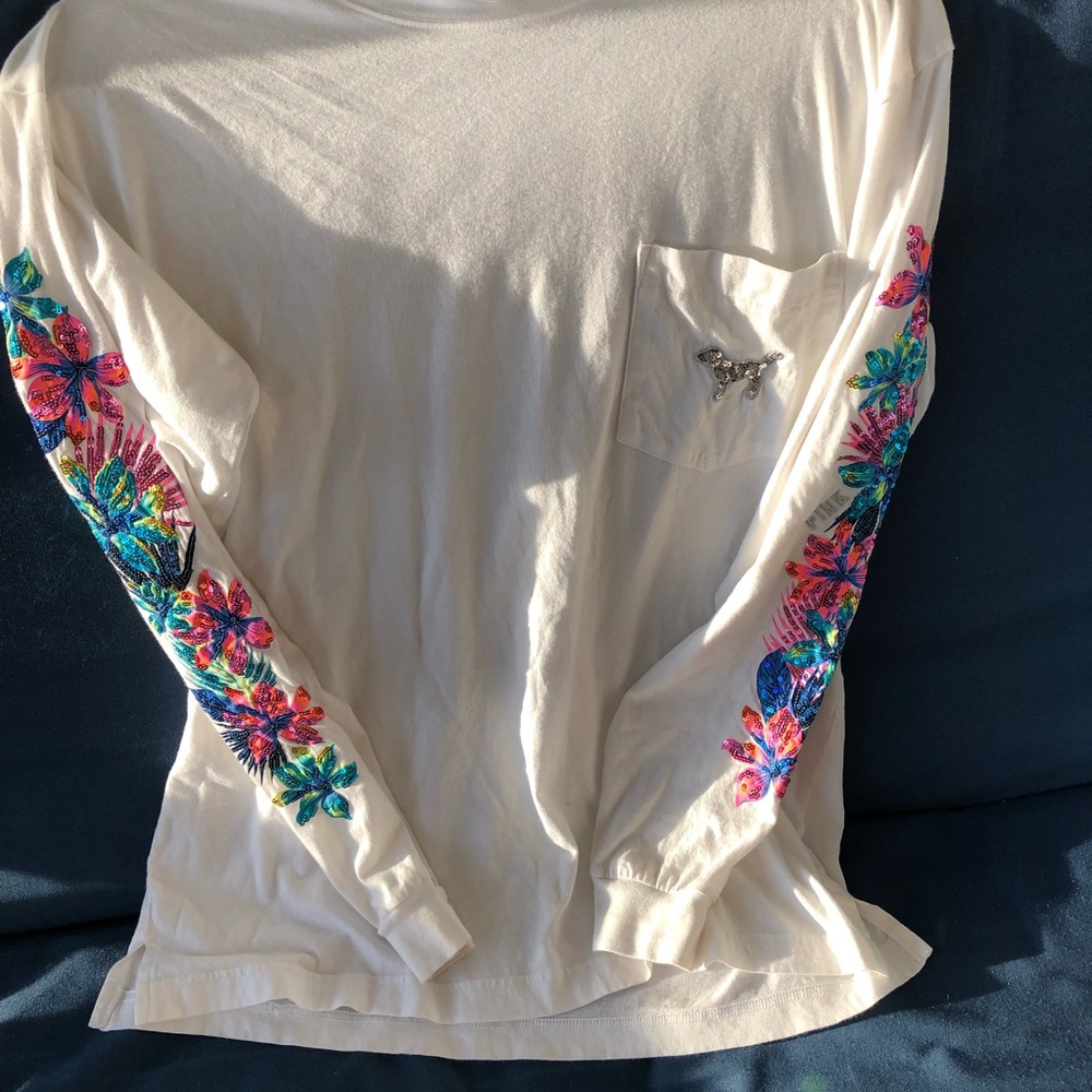 pink tropical top
